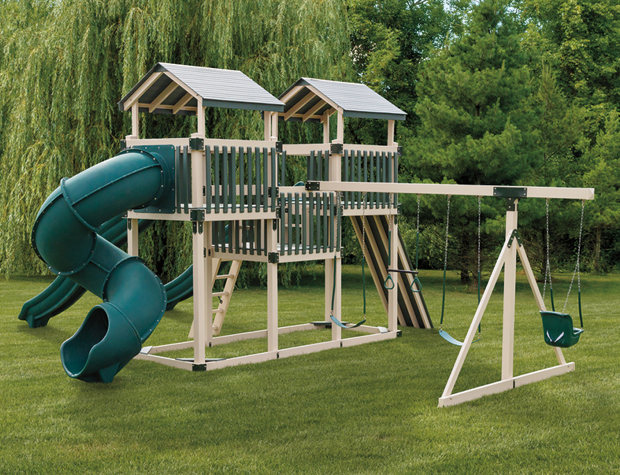 VINYL SWING SET AT PINE CREEK STRUCTURES IN YORK, PA.