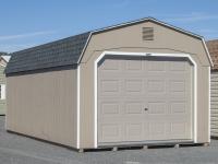 12x24 Gambrel Barn Style Single-Car Garage with Clay LP Smart Side