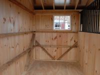 10x20 Run In Barn with Tack Room